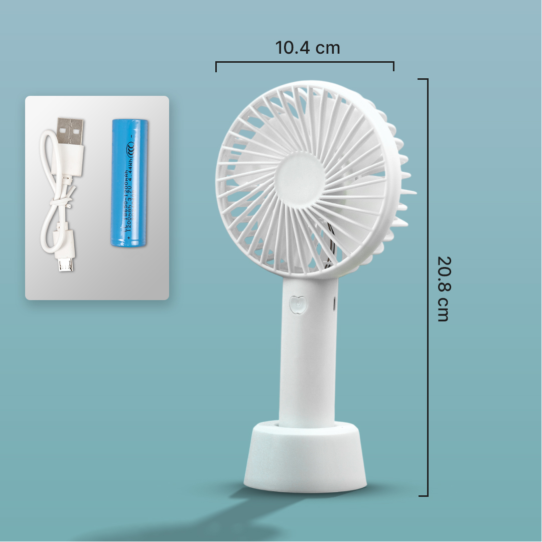 LivingSmart Kipas Angin Portable Genggam USB Mini Cooling Fan 1200mAh - SS-2 Gambar produk LivingSmart Kipas Angin Portable Genggam USB Mini Cooling Fan 1200mAh - SS-2