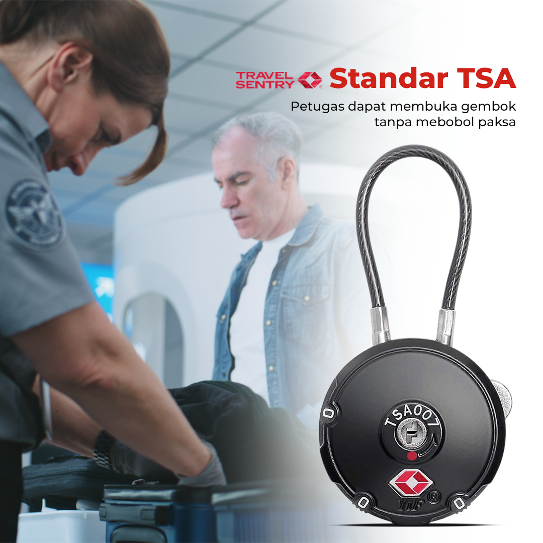 YiF Gembok Koper Angka 3 Digit Password TSA Lock Suitcase Luggage - TSA007 Gambar produk YiF Gembok Koper Angka 3 Digit Password TSA Lock Suitcase Luggage - TSA007