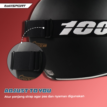 Gambar produk TaffSPORT Kacamata Helm Motor Goggles UV400 Protection Windproof Clear - UV400