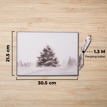 Gambar produk YORYZENG Lampu Meja Hias Lukisan 3in1 Color LED USB 30.5cm Christmas Tree - YY31