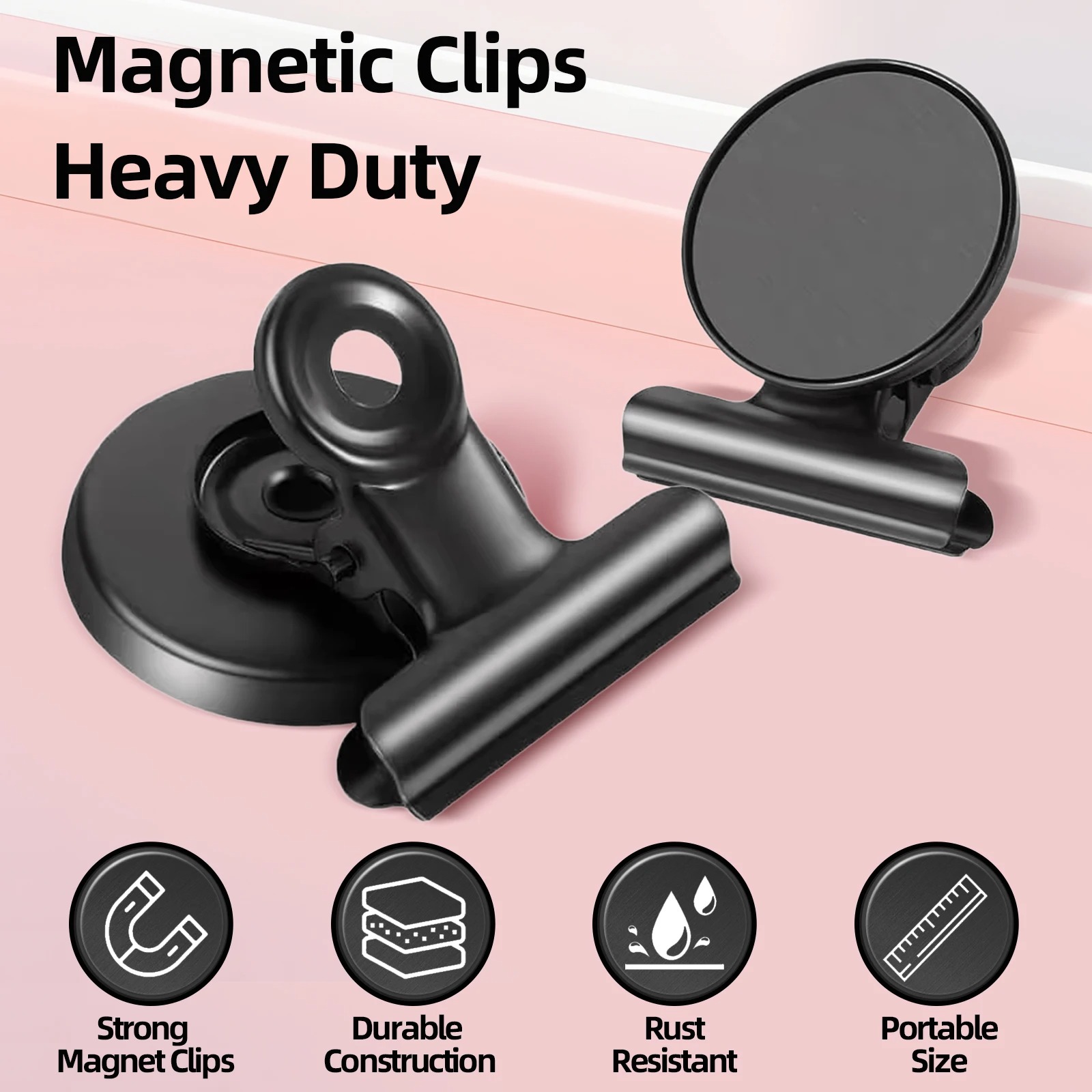 Gambar produk KAPASKI Klip Magnet Kulkas Magnetic Clips For Refrigerator 3cm 8 PCS - KP8