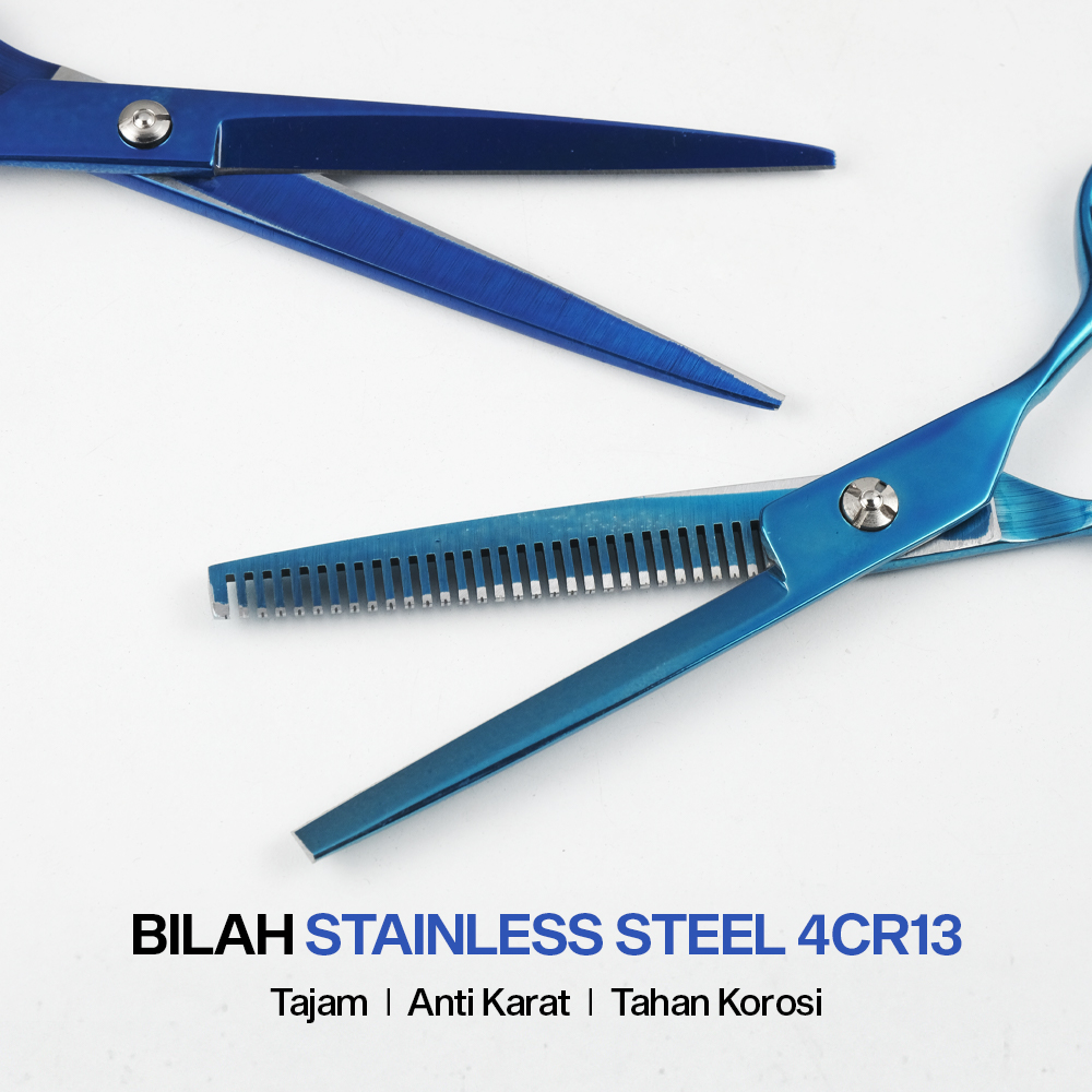 Gambar produk Besmal Set Gunting Grooming Perawatan Bulu Anjing 5in1 - 4CR