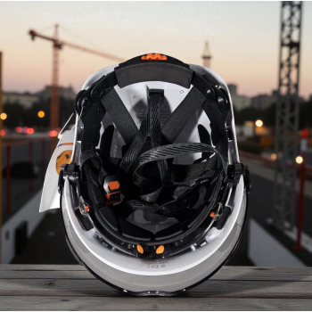 Gambar produk Aolamegs Helm Proyek Konstruksi K3 Safety Protection Double Visor - SF06