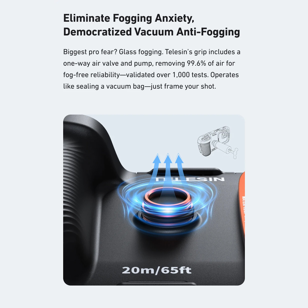 Gambar produk TELESIN Smartphone Diving Case Grip Bluetooth IP68 Universal - P4-WTP-06