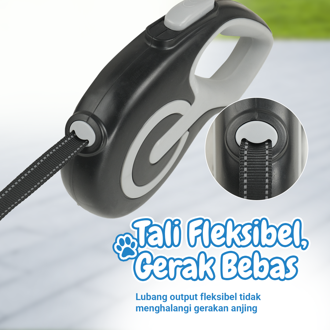 Gambar produk ROPET Tali Tuntun Hewan Anjing Automatic Retractable Dog Leash 3M - RP014