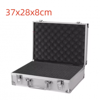 Gambar produk DUTRIEUX Tas Koper Penyimpanan Barang Toolbox Hard Case Aluminium 37x28x8cm - DT-56