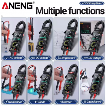 Gambar produk ANENG Clamp Meter Digital Multimeter 6000 Count Dual Screen NCV Tester - ST213