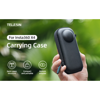 Gambar produk TELESIN Tas Kamera Aksi Portable Carrying Case for Insta360 X4/X5 - S6-PRC-19-TIS