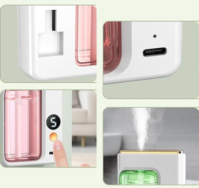 ERRIPE Diffuser Automatic Essential Oil Aromatherapy 5 Speed 50ml With Oil - EP56 Gambar produk ERRIPE Diffuser Automatic Essential Oil Aromatherapy 5 Speed 50ml With Oil - EP56