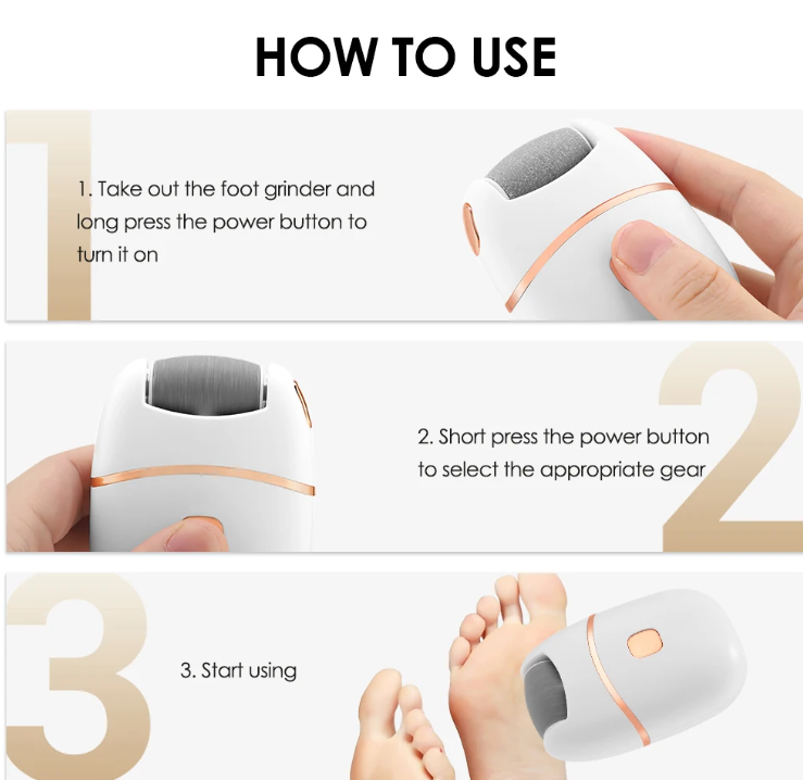 Ms.Dear Alat Penghalus Tumit Kaki Elektrik Pedicure Foot Grinder - W405 Gambar produk Ms.Dear Alat Penghalus Tumit Kaki Elektrik Pedicure Foot Grinder - W405