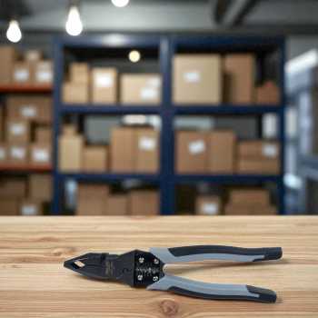 Gambar produk DELIXI Tang Pemotong Kawat CRV Multifungsi Wire Cutter 9 Inch - 2105