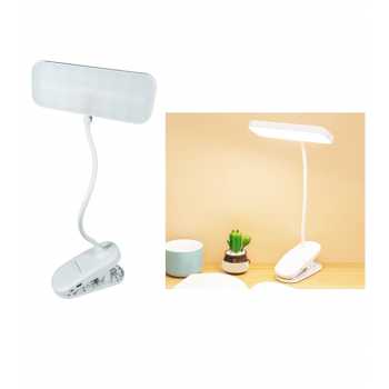 Gambar produk AURO Lampu Meja Belajar LED Clamp Square Lamp Stepless Dimming 800mAh - 788