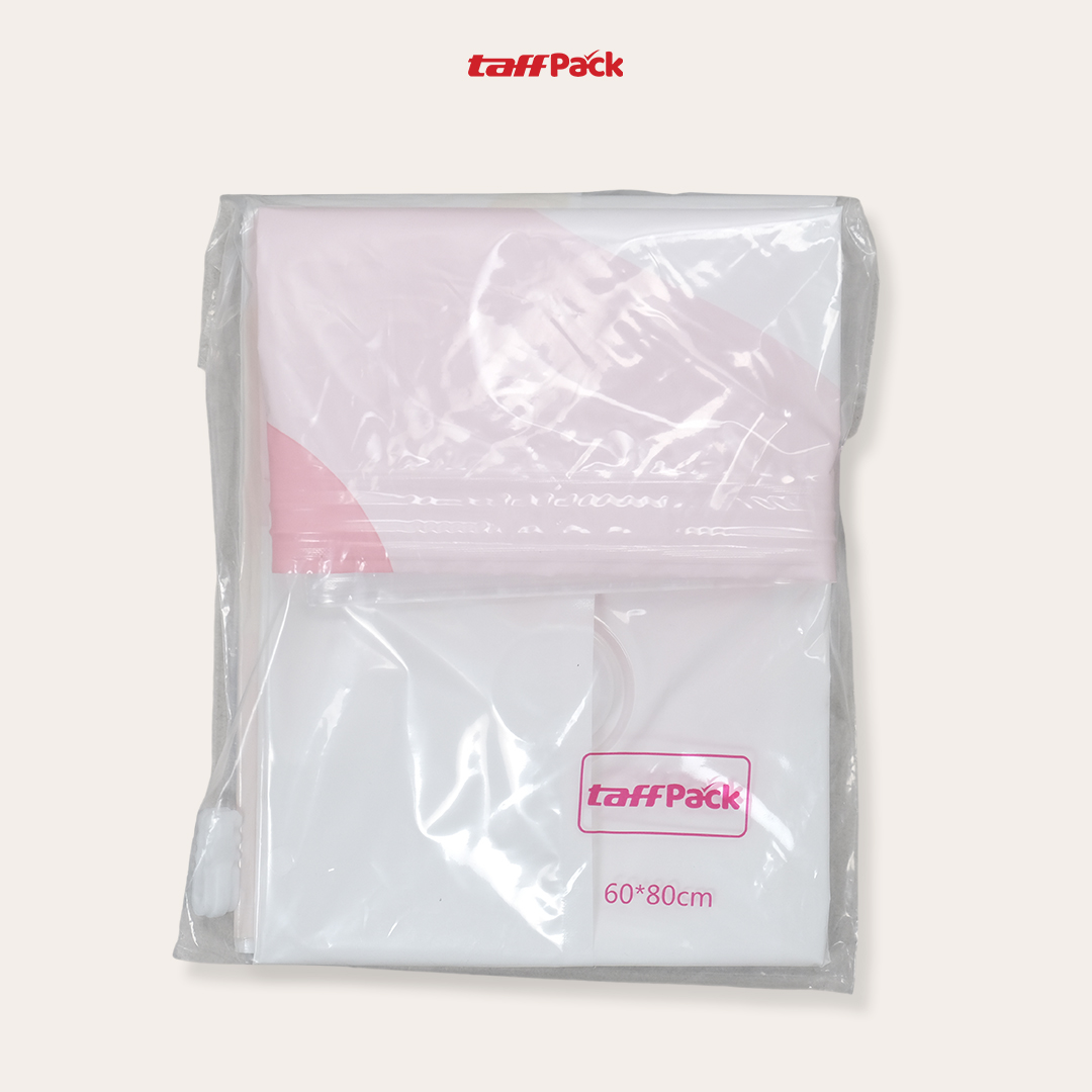 Gambar produk TaffPACK Kantong Plastik Vakum Pakaian Multifungsi Vacuum Bag 1 PCS 80x60cm - FL2