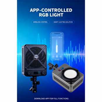 Gambar produk LIYADI Lampu Studio Fotografi COB LED RGBW 24 Mode TFT Display 230W - G230