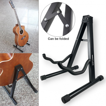 Gambar produk TaffSTUDIO Tripod Stand Gitar Lipat Foldable Guitar Soft Arm Iron - U9