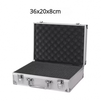Gambar produk DUTRIEUX Tas Koper Penyimpanan Barang Toolbox Hard Case Aluminium 36x20x8cm - DT-56