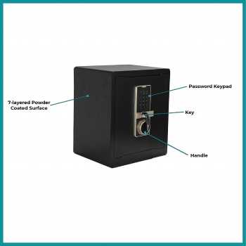 Gambar produk DEY1 Kotak Brankas Dokumen Safe Deposit Box Password 37.5x30x44.5cm - DA01