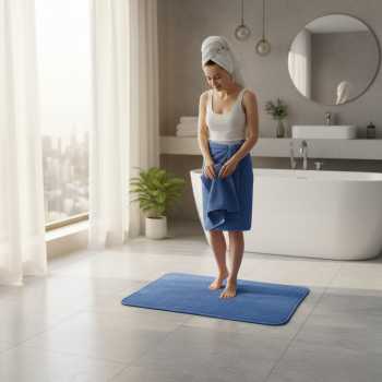 Gambar produk TaffHOME Keset Kamar Mandi Bathroom Mat Absorbent 60x40cm - LA-40