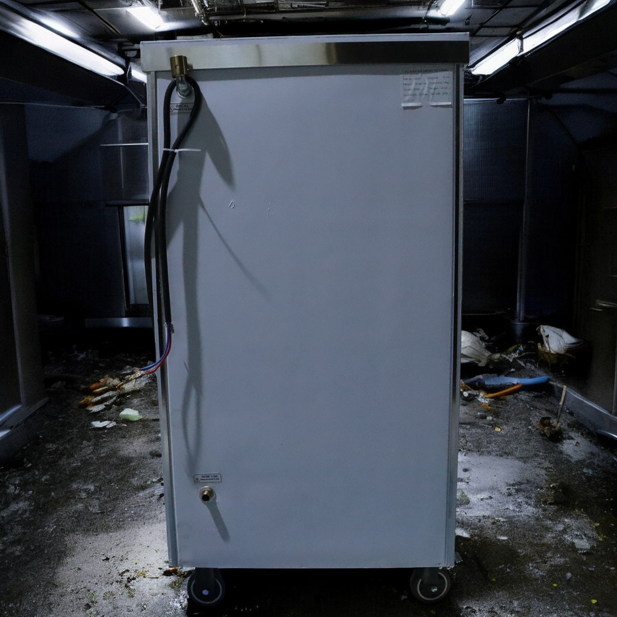 RUITAI Mesin Penanak Nasi Steamer Rice Cart 10 Tray 150 People 12kW - RT-150 Gambar produk RUITAI Mesin Penanak Nasi Steamer Rice Cart 10 Tray 150 People 12kW - RT-150