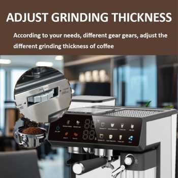 Gambar produk SOKANY Mesin Kopi Espresso Coffee Maker Frothing Grinding 20 Bar 1350W - CM5710