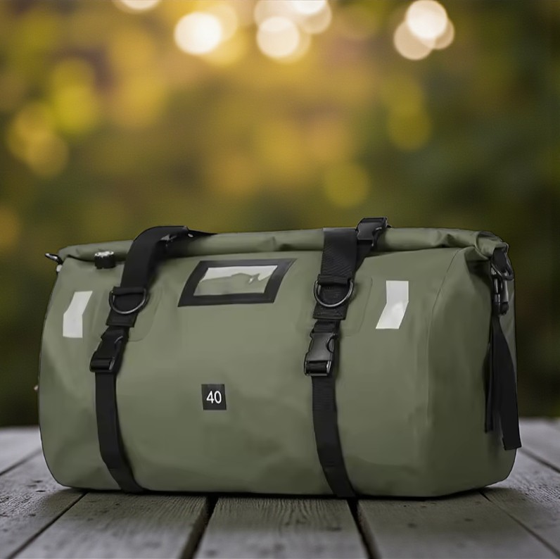 CHINK Tas Motor Touring Back Seat Tail Pannier Bag Waterproof PVC 40L - CH03 Gambar produk CHINK Tas Motor Touring Back Seat Tail Pannier Bag Waterproof PVC 40L - CH03