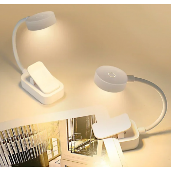 Gambar produk Heinast Lampu Baca Jepit Mini Clip Book Lamp LED Rechargeable 300 mAh - HE86