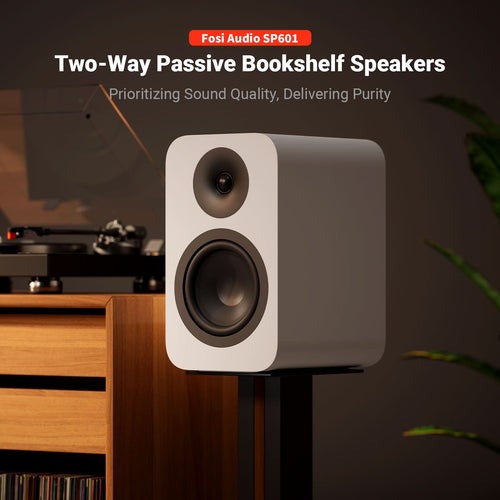 Fosi Audio Passive Bookshelf Speaker 2 Way 6.5 Inch Woofers Inch HiFi - SP601 Gambar produk Fosi Audio Passive Bookshelf Speaker 2 Way 6.5 Inch Woofers Inch HiFi - SP601