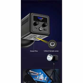 Gambar produk LIYADI Lampu Studio Fotografi COB LED RGBW 24 Mode TFT Display 100W - G100 PRO