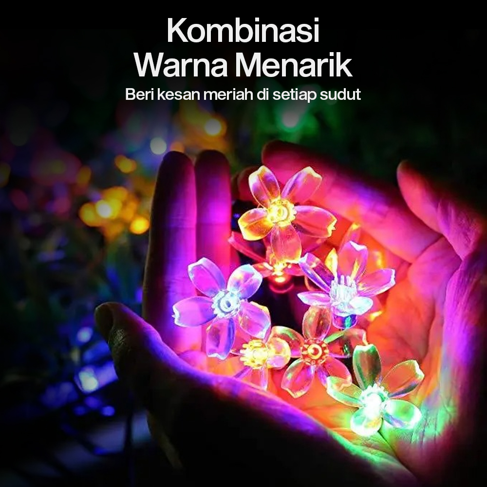 Gambar produk YUSHILED Lampu Hias String Lights 50 LED 7M with Solar Panel - M072