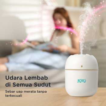 Gambar produk Taffware HUMI Air Humidifier Mini Ultrasonic Aroma Diffuser LED 220ml - GB476