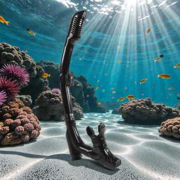 Gambar produk QYQ Pipa Snorkeling Breathing Tube Scuba Diving Swimming Leakproof - Q398