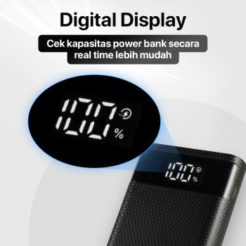 Gambar produk Kebidumei Power Bank DIY Case LCD Display Dual USB Port 4 PCS 18650 - KA4