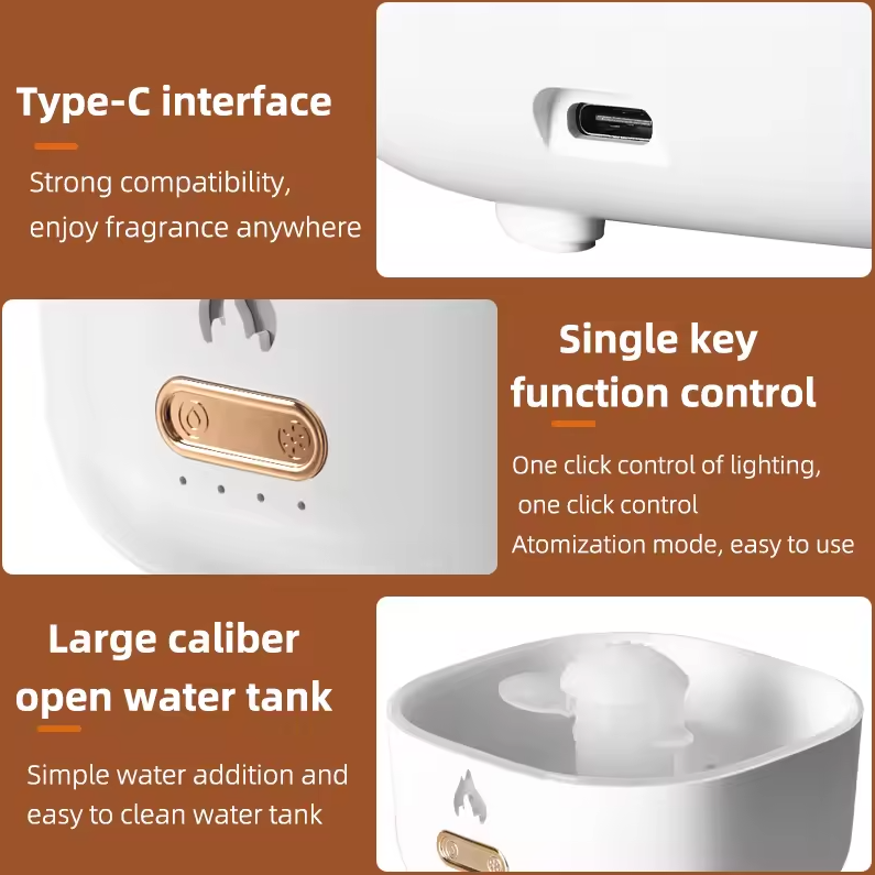 NEWSTYLE Air Humidifier Aromatherapy Aesthetic Volcano Diffuser 200ml - H-80 Gambar produk NEWSTYLE Air Humidifier Aromatherapy Aesthetic Volcano Diffuser 200ml - H-80