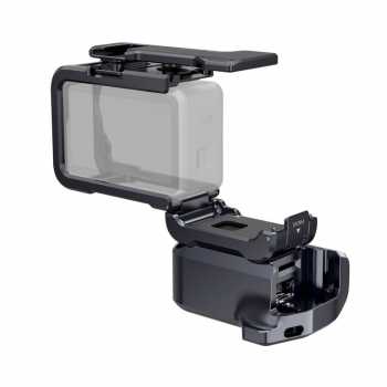 Gambar produk TELESIN Handle Grip Action Camera DJI Osmo Action 6 Aluminium Cage - S6-FMS-36-TDJ