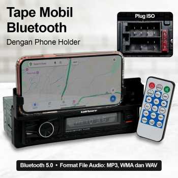 Gambar produk Taffware Tape Mobil MP3 Player Bluetooth USB ISO with Phone Holder - HL82