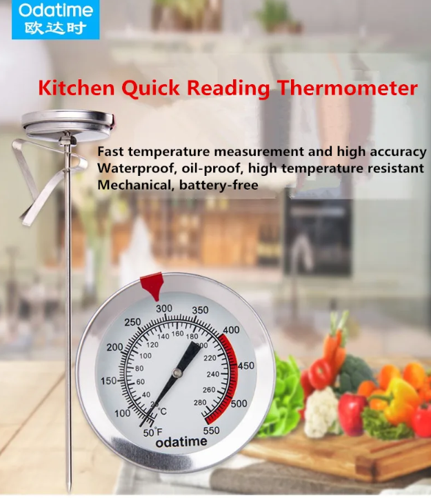 Odatime Termometer Celup Makanan Kitchen Temperature BBQ Oven Meals - TH5200 Gambar produk Odatime Termometer Celup Makanan Kitchen Temperature BBQ Oven Meals - TH5200