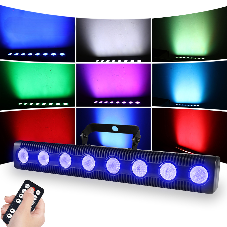 TaffLED Lampu Sorot LED Panggung Party RGB DMX-512 45W with Remote - WALL-8LED Gambar produk TaffLED Lampu Sorot LED Panggung Party RGB DMX-512 45W with Remote - WALL-8LED