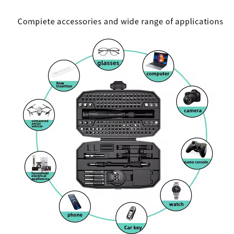 Gambar produk PINTUDY Set Obeng Servis Elektronik Screwdriver Phone Laptop 152in1 - PN-65