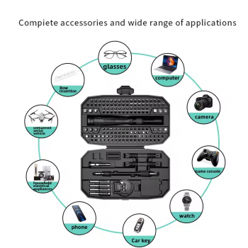 Gambar produk PINTUDY Set Obeng Servis Elektronik Screwdriver Phone Laptop 152in1 - PN-65