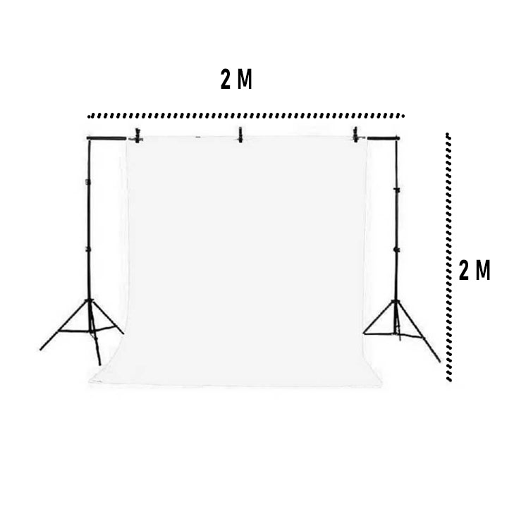 Gambar produk TaffSTUDIO Bracket Stand Besi Backdrop Foto Studio 200x200cm - DD-110