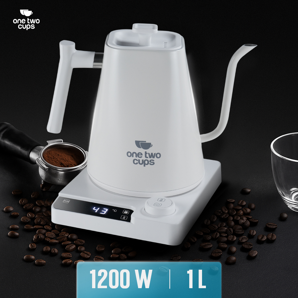 Gambar produk One Two Cups Teko Listrik Kopi Pemanas Air Leher Angsa 1200W 1L - KT10 PRO