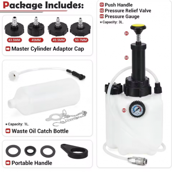 Gambar produk CHIGE Alat Pengganti Minyak Rem Mobil Vacuum Brake Fluid Pump 1 Set 3L - CH56