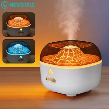 NEWSTYLE Air Humidifier Aromatherapy Aesthetic Volcano Diffuser 200ml - H-80