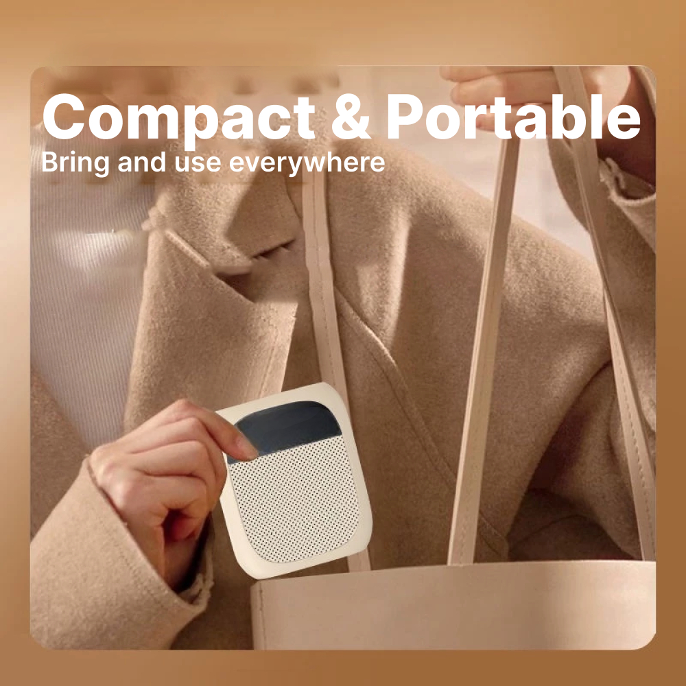 Little Bee Speaker Pinggang Bluetooth Voice Amplifier LED with Display - YW-166U Gambar produk Little Bee Speaker Pinggang Bluetooth Voice Amplifier LED with Display - YW-166U