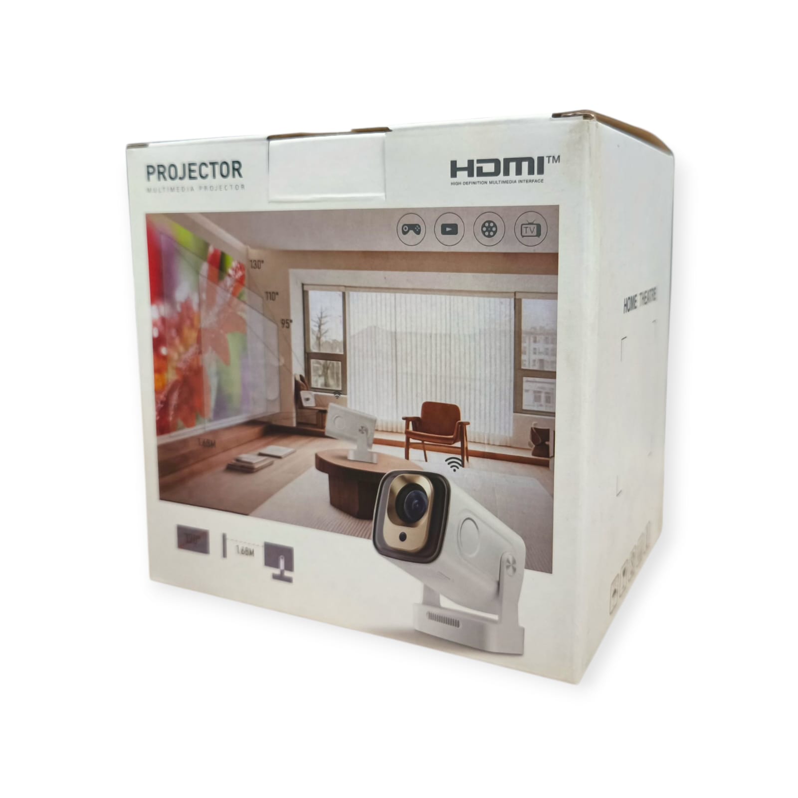 Woopker Proyektor Mini Portable Android 11 WiFi Bluetooth 330 ANSI - HY260Pro Gambar produk Woopker Proyektor Mini Portable Android 11 WiFi Bluetooth 330 ANSI - HY260Pro