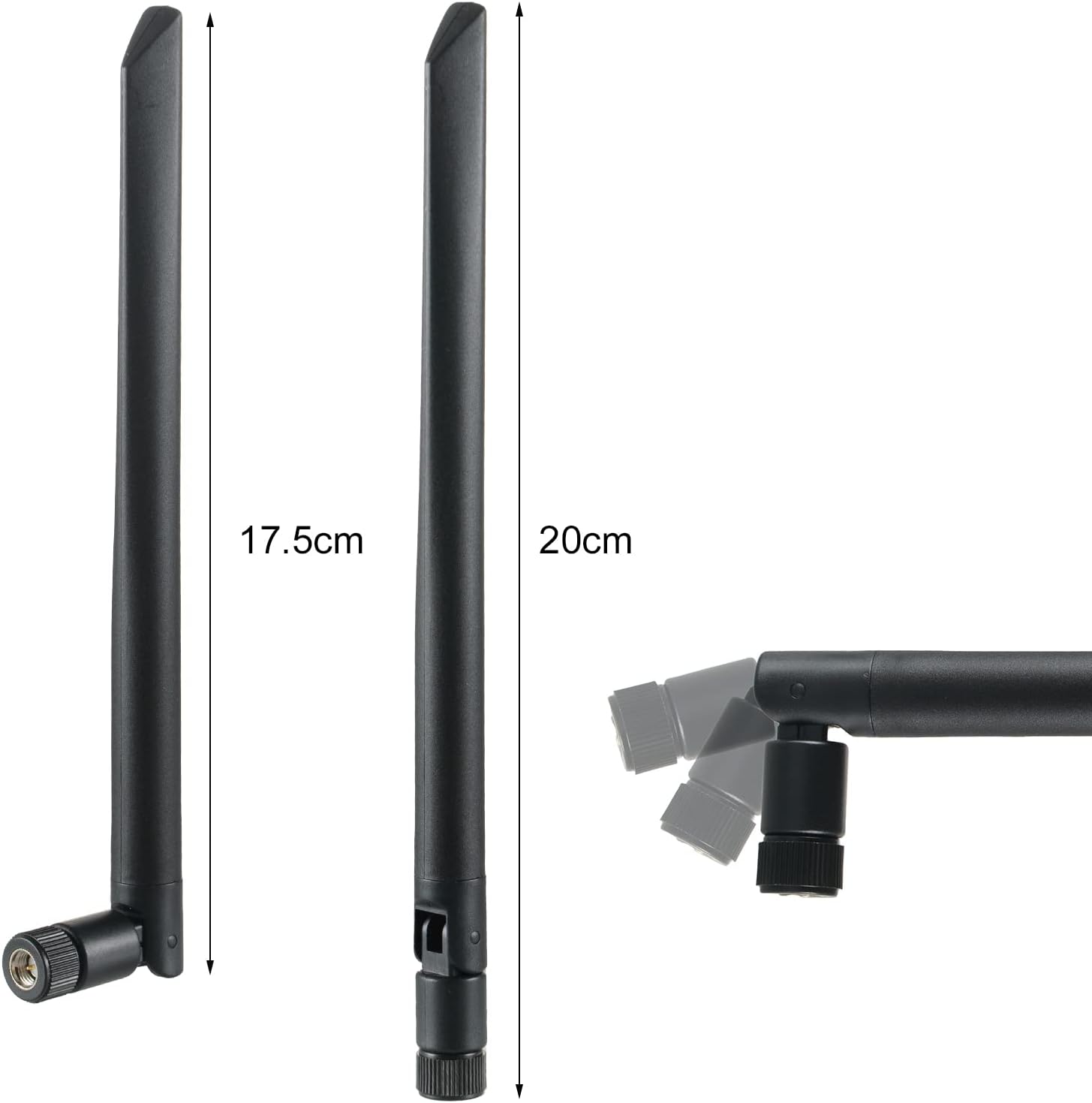 CDSENET Antena Router WiFi Dual Band 2.4GHz 5GHz 6dBi SMA Male Gambar produk CDSENET Antena Router WiFi Dual Band 2.4GHz 5GHz 6dBi SMA Male