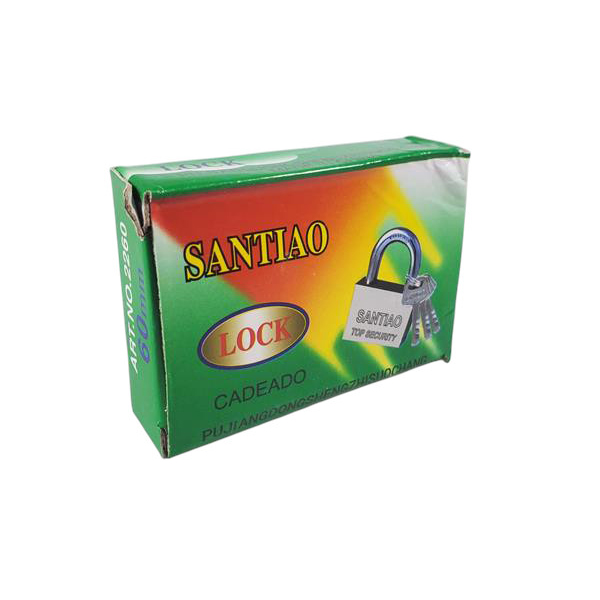 Gambar produk LIEBAO SANTIAO Gembok Kotak Panzer Anti Maling Hardened Steel 60mm - ST-456