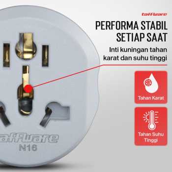 Gambar produk Taffware Loop Universal Travel Adaptor Colokan Charger Adapter 16A - N16