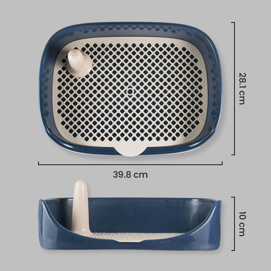 Baoblaze Tempat Pipis Anjing Kucing Pet Training Potty Tray Detachable - BB-40 Gambar produk Baoblaze Tempat Pipis Anjing Kucing Pet Training Potty Tray Detachable - BB-40