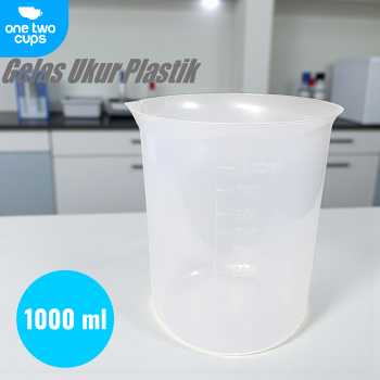 One Two Cups Gelas Ukur Plastik Dapur Laboratorium Measuring Cup - B4